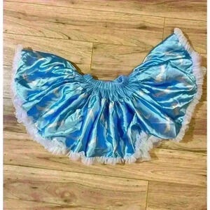 Disney Collection By Tutu Couture Cinderella Skirt Girl's 6/6XBlue White ruffle